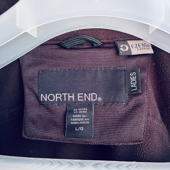 North End Three-Layer Fleece Jacket Soft Fuchsia Embroidered Squamish Valley L - Picture 3 of 16